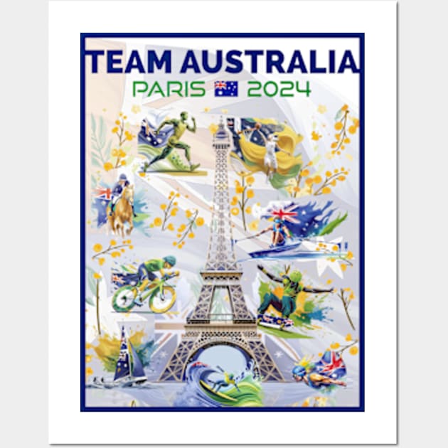 Team Australia - 2024 Wall Art by Dec69 Studio